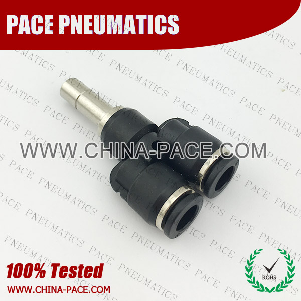 PSJ,Pneumatic Fittings with npt and bspt thread, Air Fittings, one touch tube fittings, Pneumatic Fitting, Nickel Plated Brass Push in Fittings